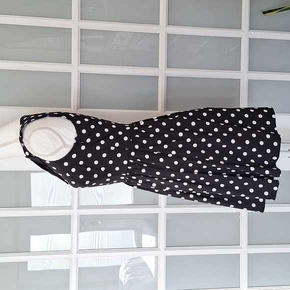 NEW LC Lauren Conrad Polka Dot Fit and Flare Dress - Picture 6 of 16